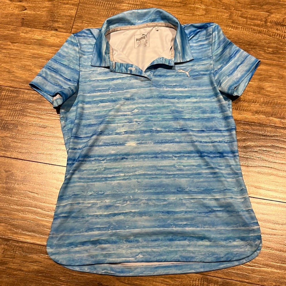 Puma Golf girls 2 button short sleeve golf shirt